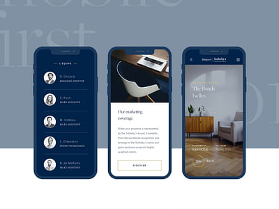 Sotheby's Belgium website - Création de site internet