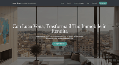Luca Vona - Personal Brand & CRM - Website Creation