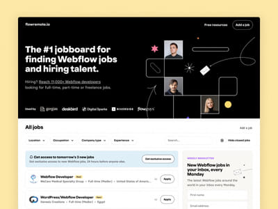 World's largest Webflow job board - Digital Strategy