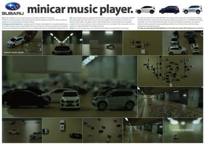 MINICAR MUSIC PLAYER. - Advertising