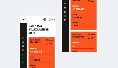Relaunch Buchungsportal für SIXT Partner Hub - Webseitengestaltung