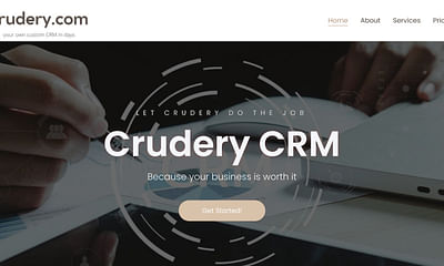 Landing Page for custom CRM project - Website Creation