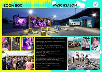 BOOMBOX AND WASCHSALON - Publicidad