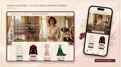 Maison Valenthéa - Webseitengestaltung