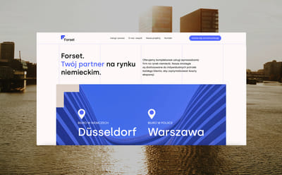 Forset website: Joining Germany and Poland - Creación de Sitios Web