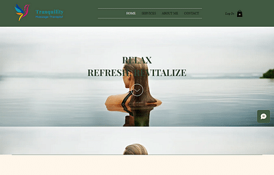 Tranquility Massage Website Design - Création de site internet