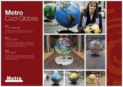 METRO COOL GLOBES - Advertising