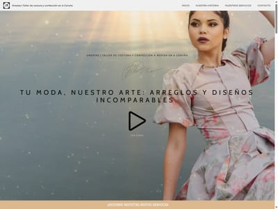 Web y SEO para Orestas, taller de costura de A Coruña - Création de site internet