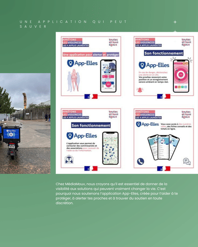 Campagne publicitaire pour l'application App-Elles - Publicité Extérieure