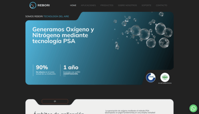 Rediseño Web - Oxigeno Rebori - Creación de Sitios Web