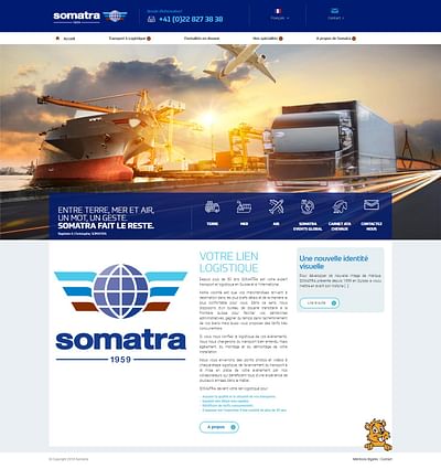Refonte de site web - Somatra - SEO