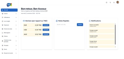Erp safari - Application web