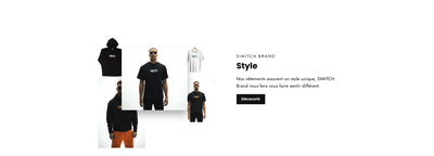 Création du site e-commerce pour Simitch Brand - Website Creatie