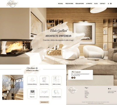 Refonte site vitrine architecte d'intérieur dans l'Ain - Création de site internet