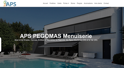 Création site internet APS Pegomas menuiserie - Application mobile