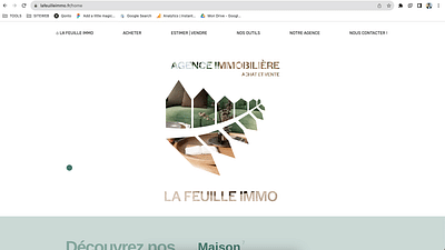 WEBDESIGN l LA FEUILLE IMMOBILIER l WEB & LOGO - Image de marque & branding