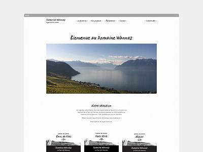 Nouveau site internet pour le Domaine Wannaz - Website Creation