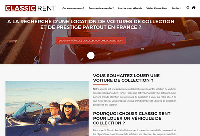 Classic-rent - Creazione di siti web
