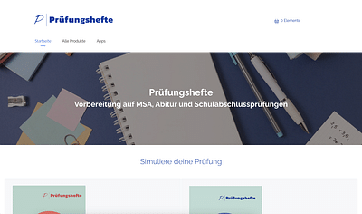 Prüfungshefte Shop - Drupal Multisite & Commerce - Webanwendung