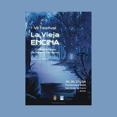 Cartel festival - La Vieja Encina - Grafikdesign