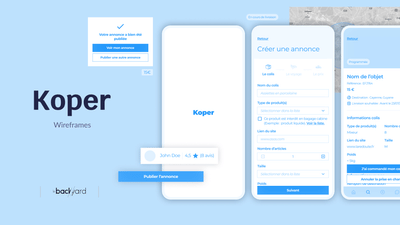 Transport de colis par des particuliers : Koper - Mobile App