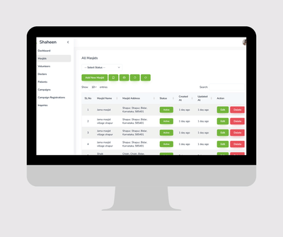 Healthy Life – Health Campaign Management App - Web Applicatie