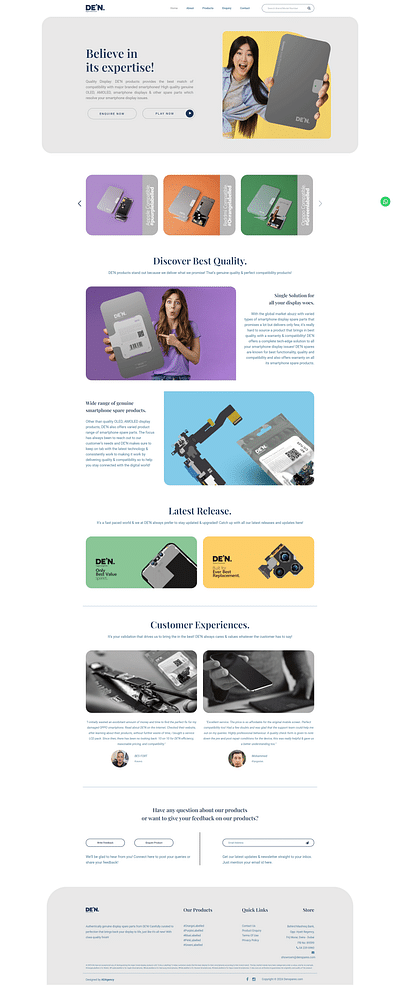 DEN SPARES - Website Creatie