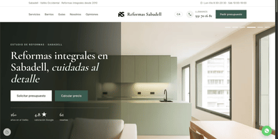 Web y posicionamiento SEO local para RS Reformas Sabadell - SEO
