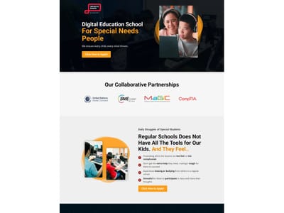InfiniteMinds Academy Landing Page - Website Creatie