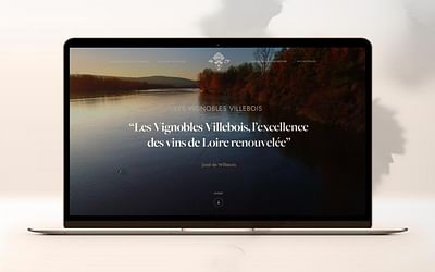 Les vignobles Villebois - Webseitengestaltung