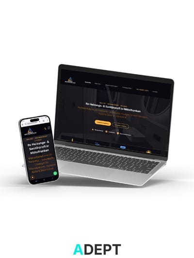 Digitales Marketing für SHK Firma - Webseitengestaltung