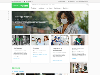 Schneider Africa : Sites e-commerce des revendeurs - Website Creatie