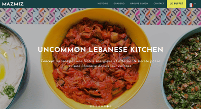 MazMiz - Uncommon Lebanese Kitchen - Création de site internet