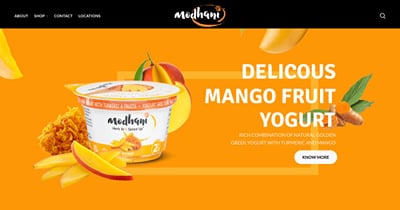 WooCommerce website for Modhani, a Canadian dairy brand - Website Creation
