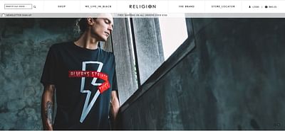 Campagne Réseaux Sociaux Religion Clothing - Branding y posicionamiento de marca