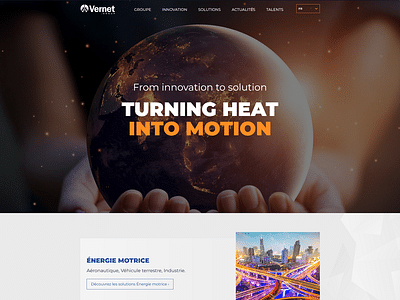 Rayonnement digital international de Vernet Group - Création de site internet