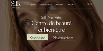 Creation Site Internet "SILK AESTHETIC" - Création de site internet