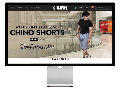 Flush-Fashion - E-commerce - Webseitengestaltung