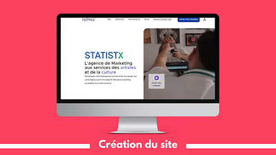 Création d'un site web pour Statistx - Webseitengestaltung