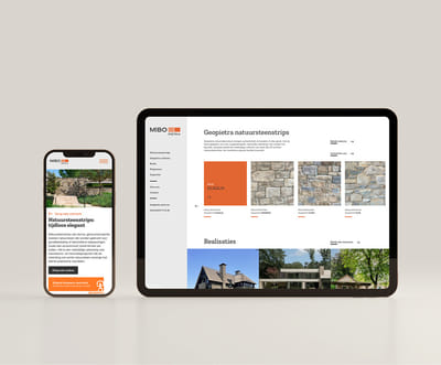 Mibo-Pietra: website, online, print - Website Creation