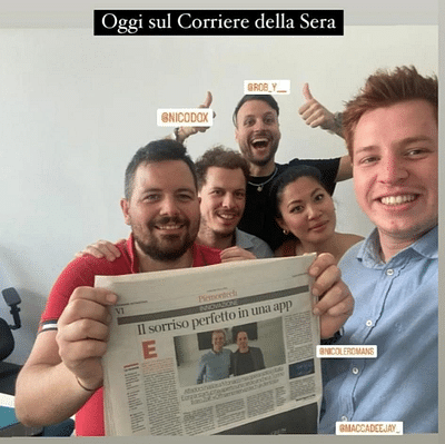 Articles in Italian Media on a German Startup - Communication corporate