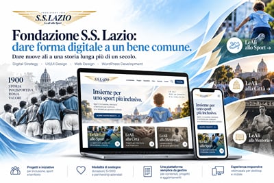 Fondazione S.S. Lazio: dare forma digitale a un bene comune - Creazione di siti web