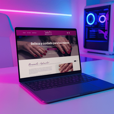 Luybert Nails | Web corporativa para centro de estética - Website Creation