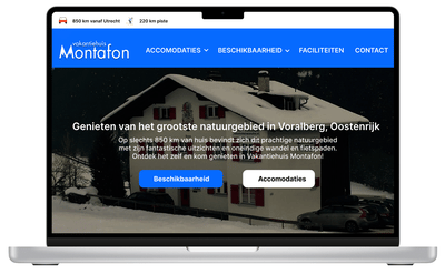 Webdesign Vakantiehuis Montafon - Graphic Design