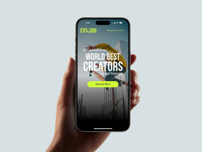 Exordi website - UX/UI Design, Development - Product Management