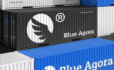 Blue Agora: identidad de marca para comercio internacional - Website Creatie