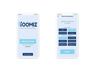 Hoomiz | Application mobile - App móvil