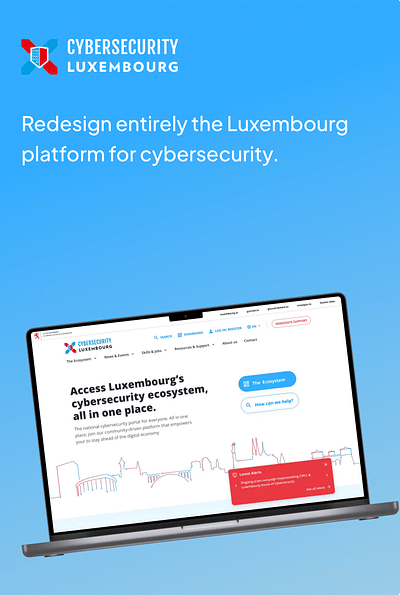 Cybersecurity Luxembourg - Ergonomy (UX/UI)
