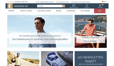 Hemden Online Shop - SEO