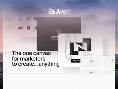 Averi AI: marketing website in Framer - Web Application